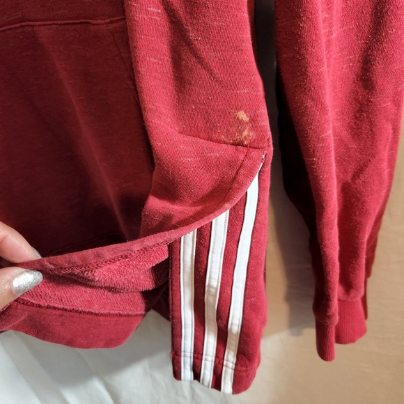 Adidas Hoodie Sweatshirt With Splits On Side - Picture 5 of 11